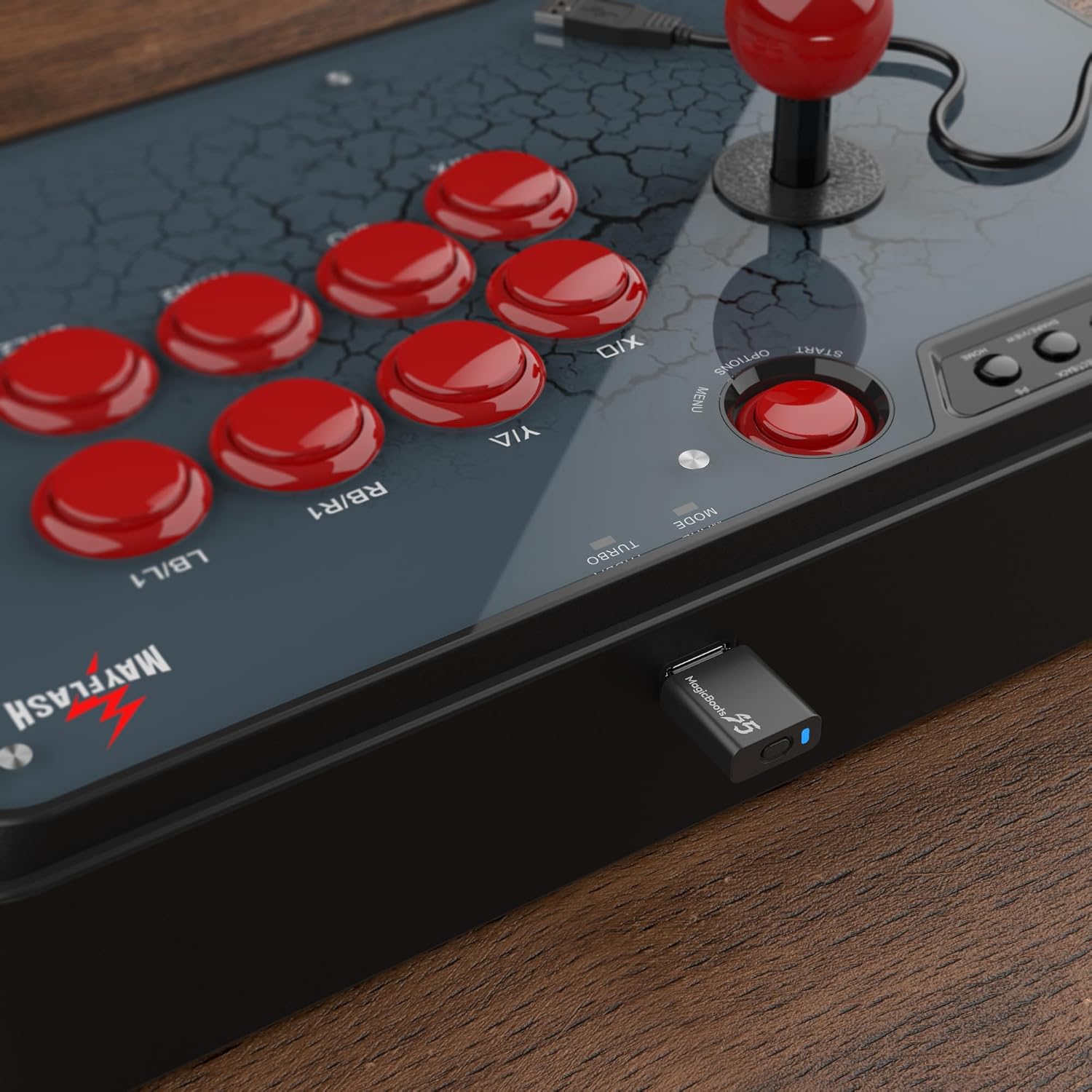 MAYFLASH F500 Arcade FightStick PS5 Fighting Stick joystick and MAGICBOOTS-S5 Bundle Compatible with PS5, Xbox Series S/X, PS4, PS3, Xbox One