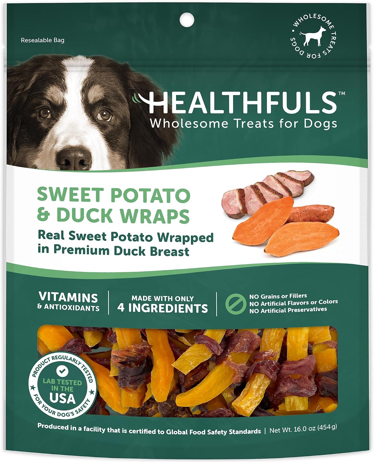 Healthfuls Chicken Wrapped Sweet Potato Dog Treats, 16oz