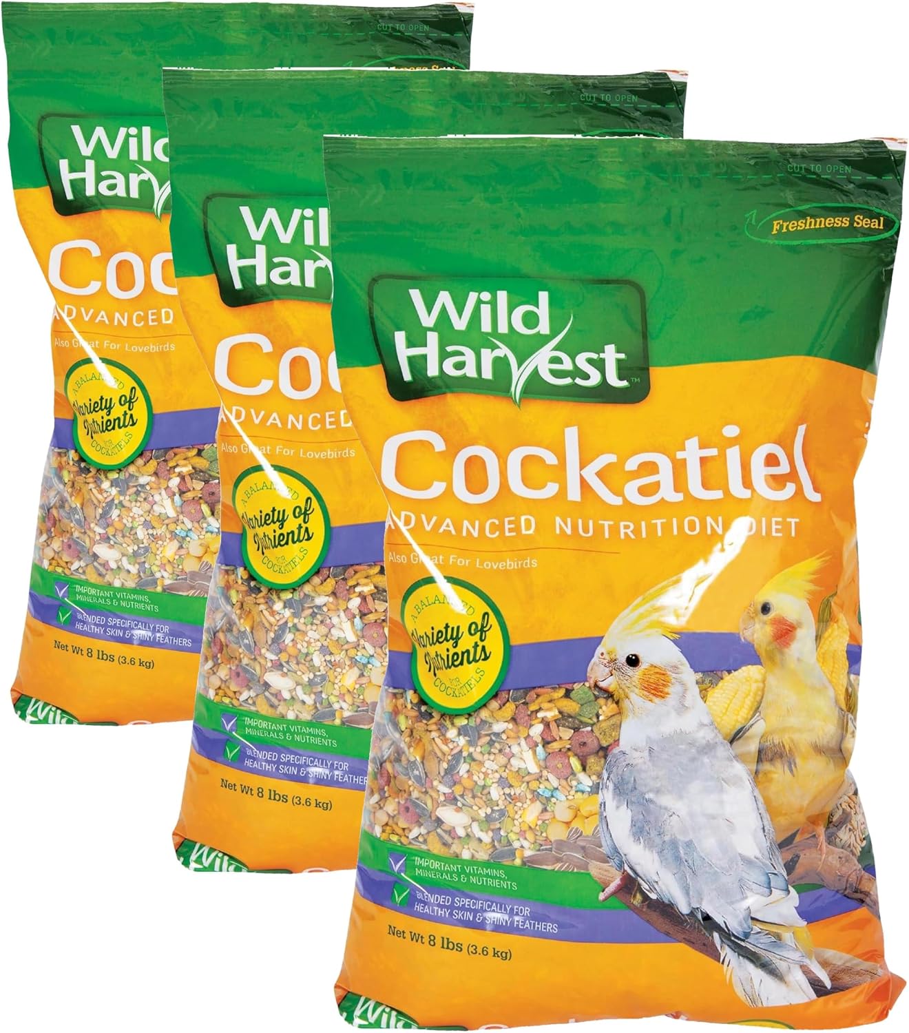 Wild Harvest WH-83541 Wild Harvest Advanced Nutrition Diet for Cockatiels, 4.5-Pound