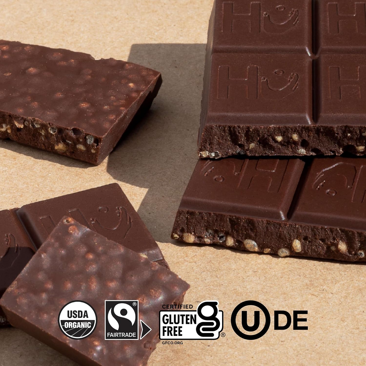 Hu Vanilla Crunch Dark Chocolate Bar, 2.1 Ounce Bar, 1 Count