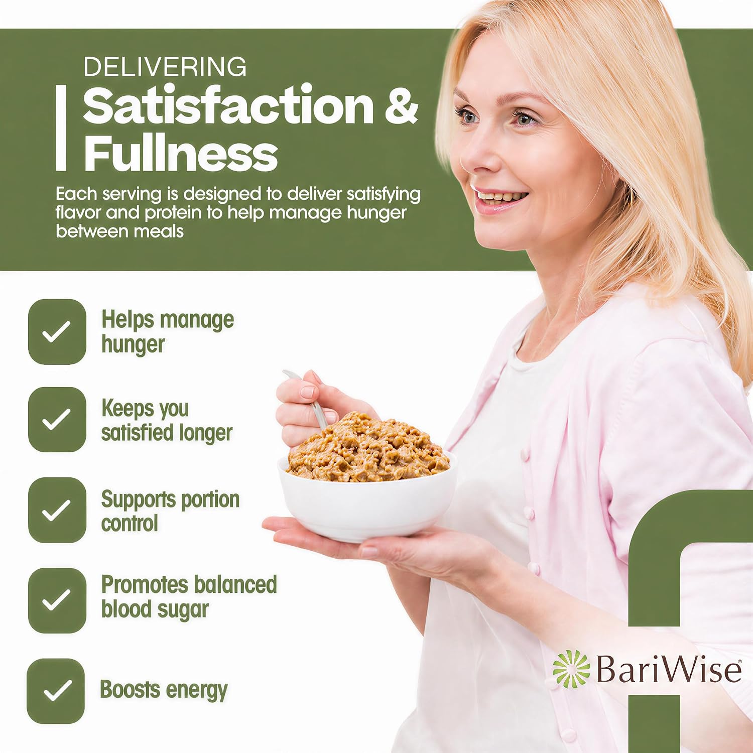 BariWise Instant High Protein Oatmeal – 7 Servings (Maple & Brown Sugar)