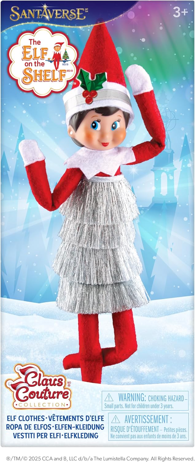 The Elf on the Shelf Claus Couture Tiny Tinsel Dress