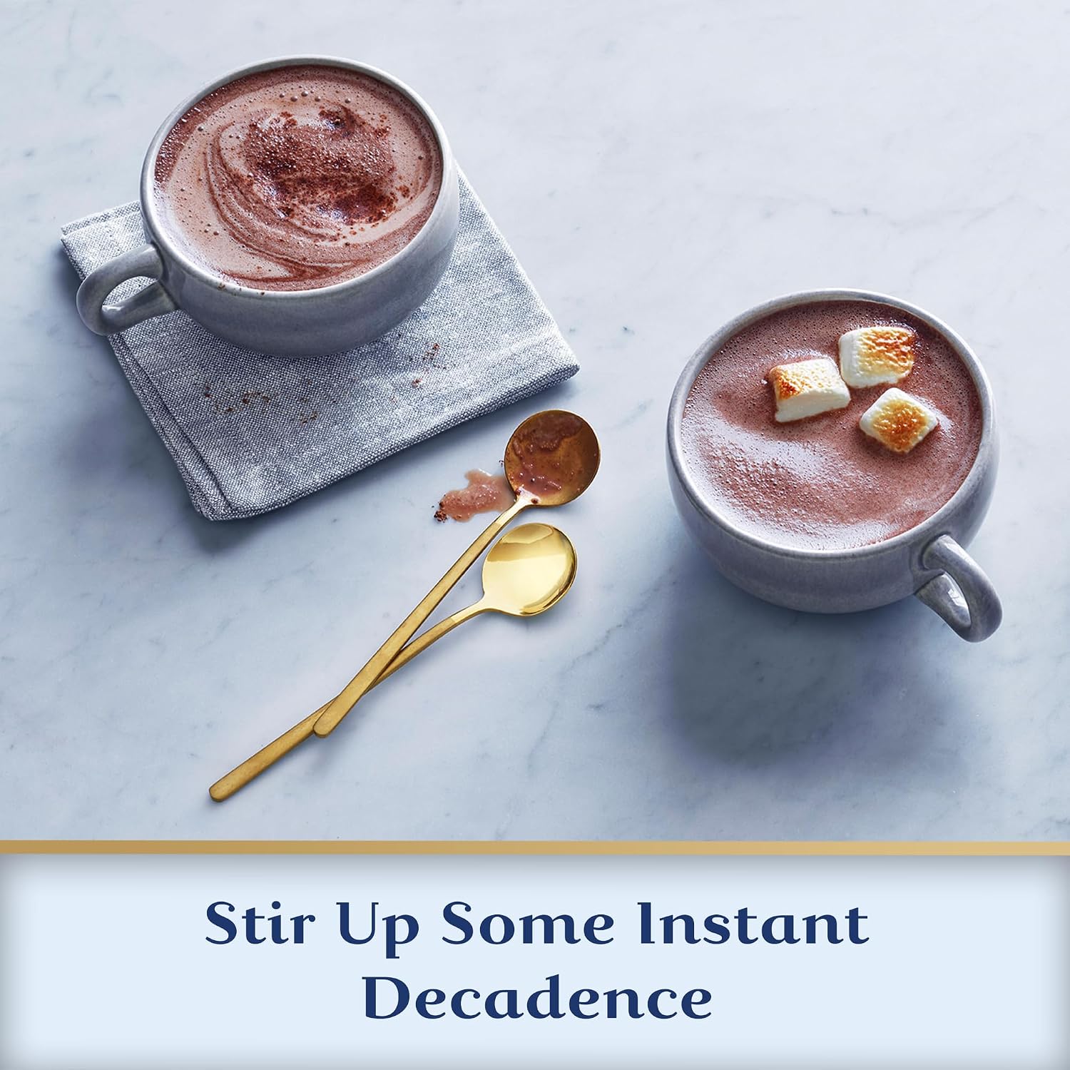 Ghirardelli Double Chocolate Hot Cocoa Mix, Approximately 0.85 oz Packets (Pack of 25) with Cocoa Scoop