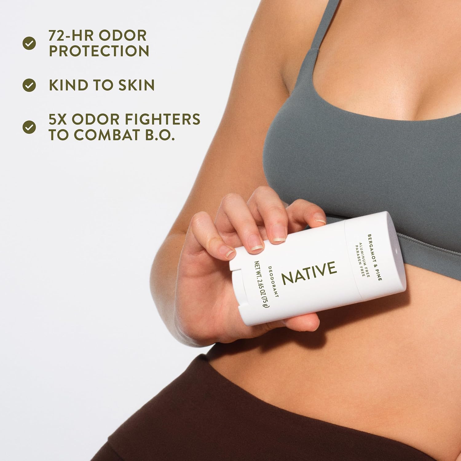 Native Deodorant Contains Naturally Derived Ingredients, 72 Hour Odor Control, Deodorant for Women and Men, Aluminum Free, Eucalyptus & Mint 2.65oz