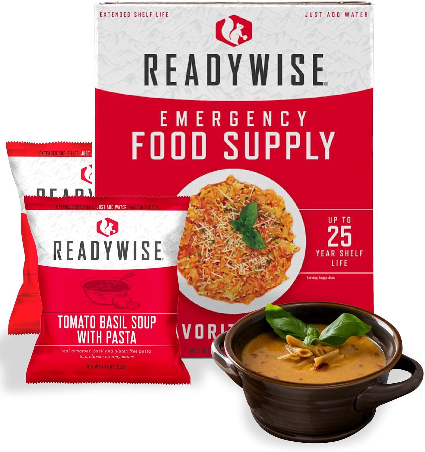 ReadyWise Emergency Food Supply - 18 Servings Favorites Box, Survival Food Kit with Freeze Dried Prepper Food & Dehydrated Meals