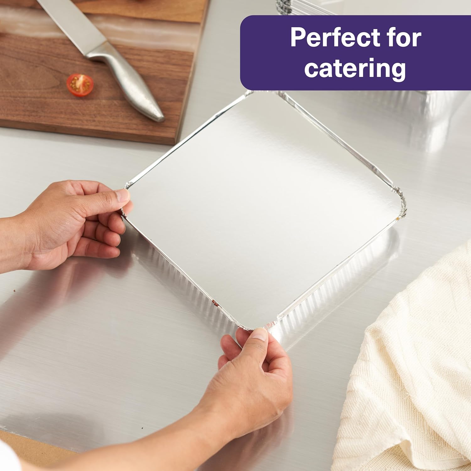MATANA 40 Pack 9 Inch Round Aluminum Foil Pie Pans with Lids, Pie Tins Disposable for Cinnamon Rolls, Baking Tarts & Cakes, Pie Pan For Cooking