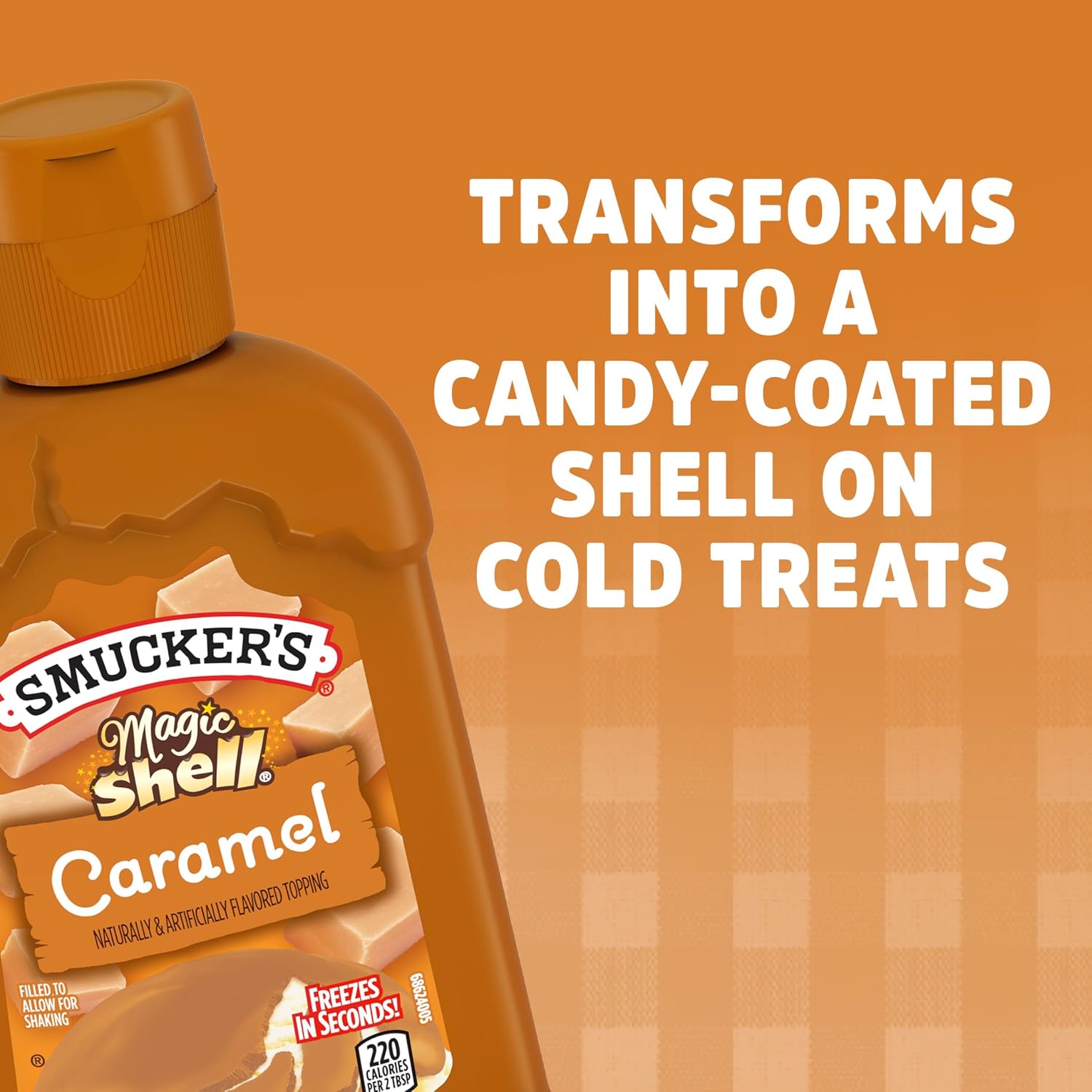 Smucker's Magic Shell Caramel Flavored Topping, 7.25 Ounces