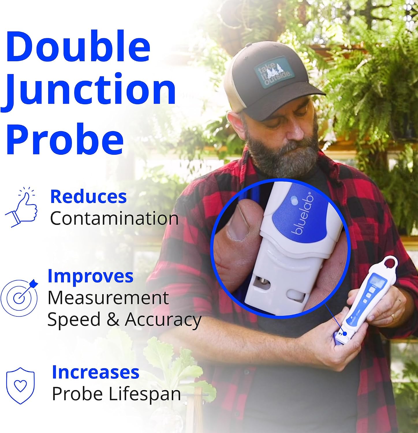 Bluelab pH Pen - ± 0.1 pH Accurate - Durable Double Junction Probe | Waterproof and Floats - Auto Temperature Compensation - Made in NZ