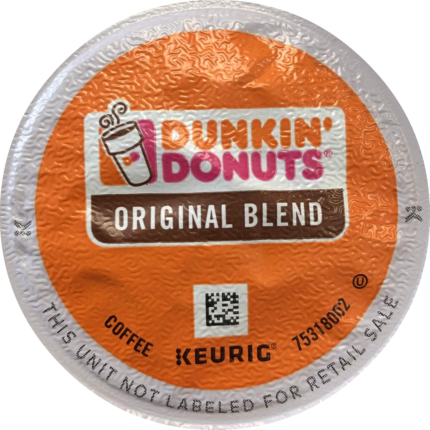 Dunkin' Donuts 2091512 Original Blend Coffee K-Cup Pods Medium Roast 44/Box (006933)
