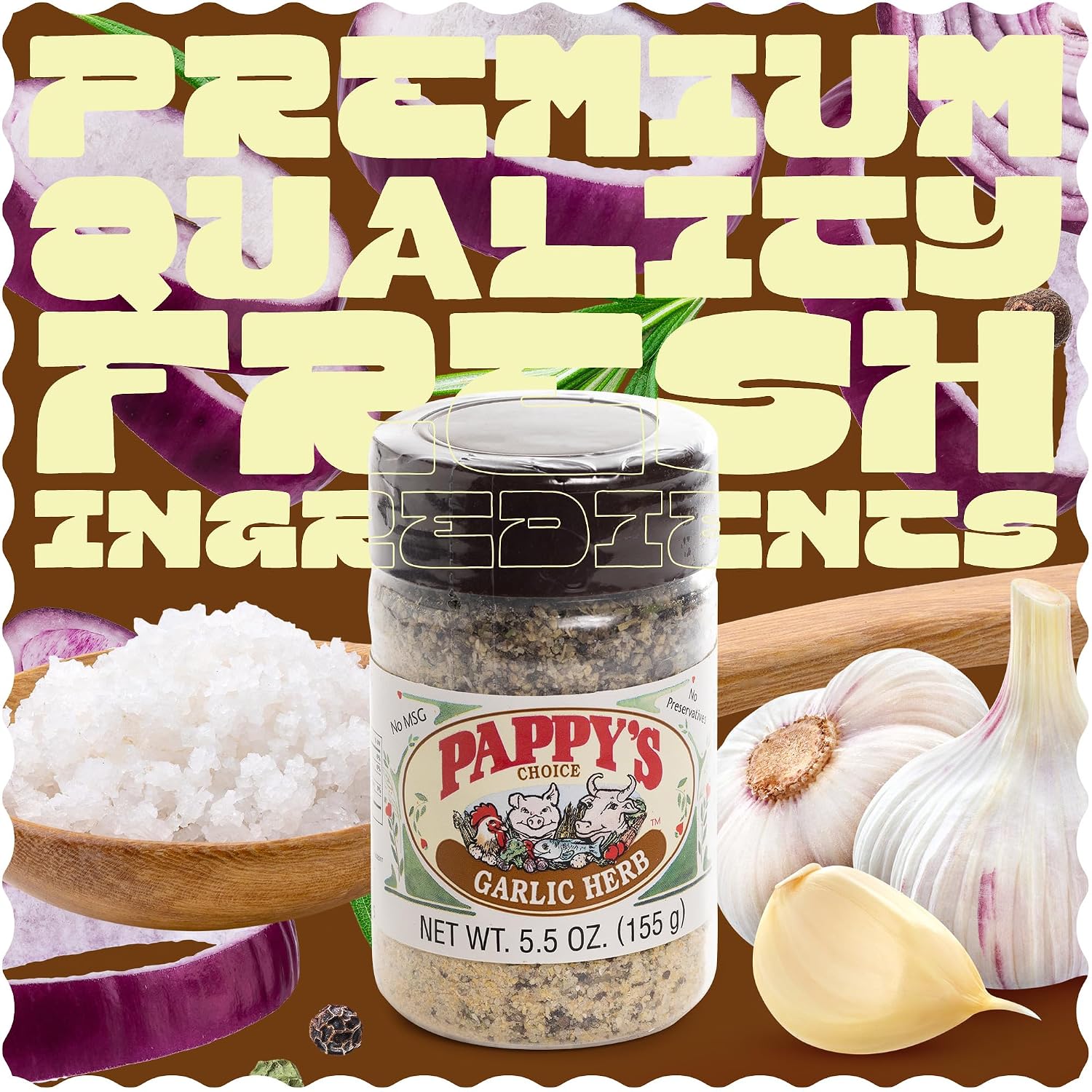 Pappy's Choice Original Seasoning, 32 Oz | California's Legendary Seasoning Blend, Santa Maria Style, Perfect for BBQ, Beef, Burgers, Brisket, Tri-tip and Steak