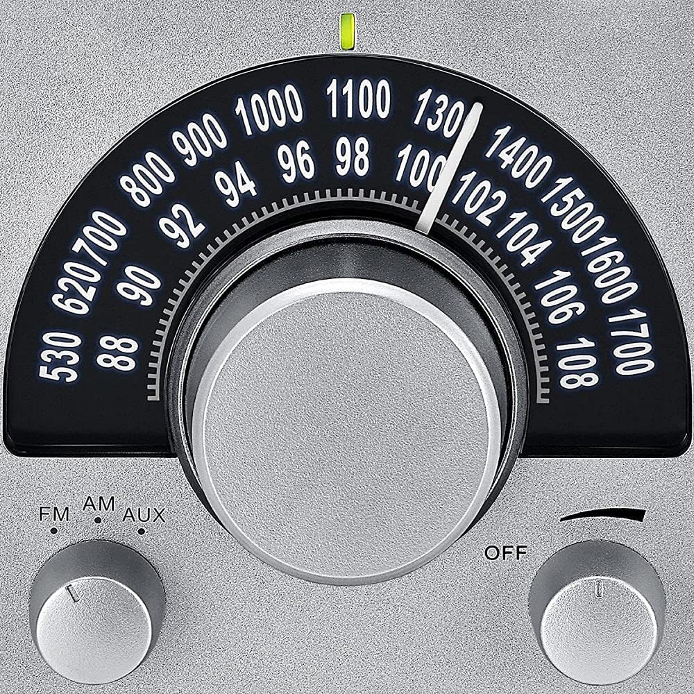 Sangean WR-15SR AM/FM Table Top Wooden Radio Silver