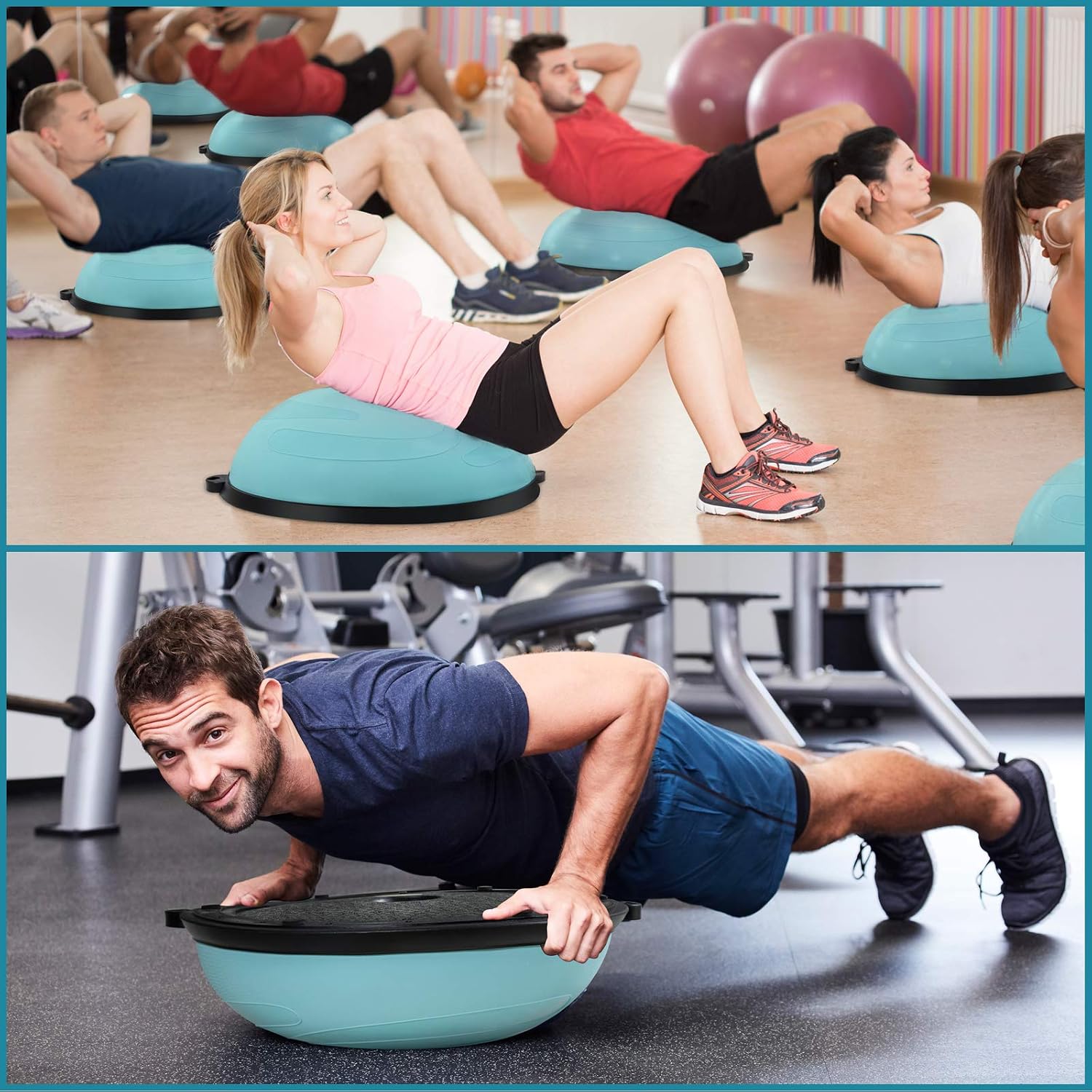 JX FITNESS 58cm Balance Half Ball Trainer