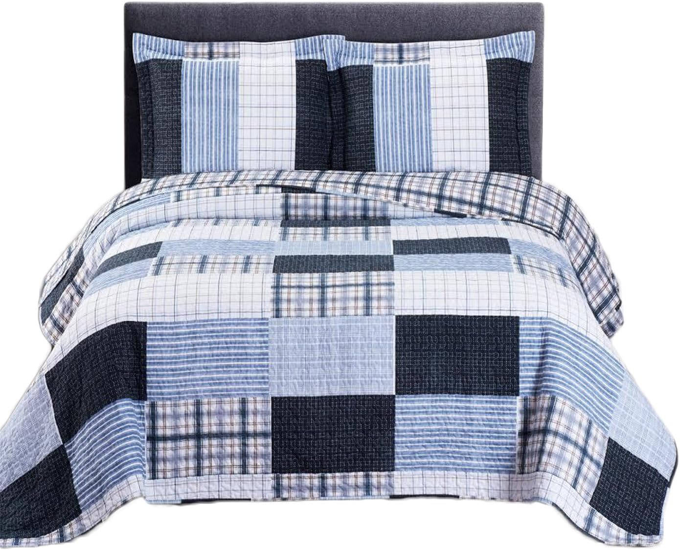 Royal Hotel Ayat Birds Oversized Coverlet Set Queen Size – Luxury Queen Quilt Bedspread, All Season Soft Filled Quilts