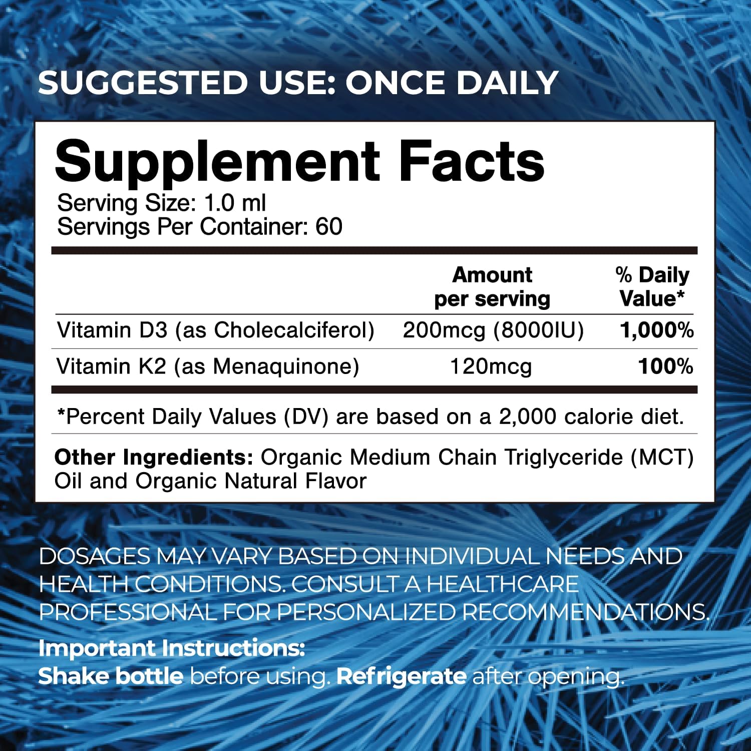 Tropical Oasis Adult Liquid Multivitamin -Liquid Multi-Vitamin and Mineral Supplement with 125 Total Nutrients Including; 85 Vitamins & Minerals, 23 Amino Acids, and 18 Herbs - 16 fl oz, 32 serv