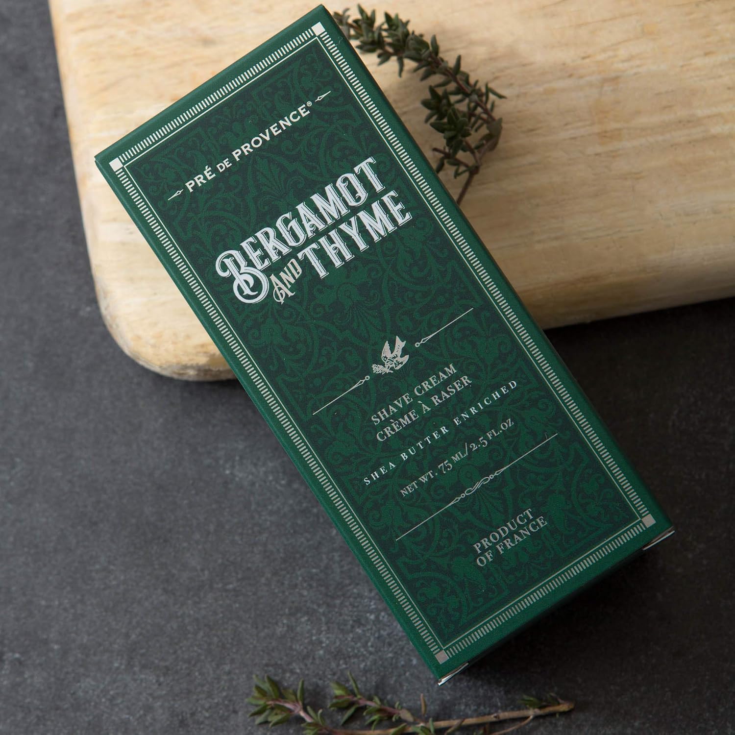 Pre de Provence Shea Butter Enriched Men's After Shave Balm, 2.5 Ounce - Bergamot & Thyme (Packaging may vary)