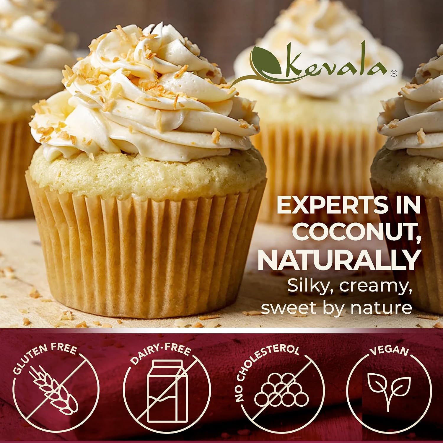 Kevala Organic Coconut Butter - 2 lb, Natural Plant Based Sandwich Spread | Coconut Cream for Cooking and Baking, Addition to Keto Snacks and Breakfast Ingredient, Dairy Free Organic Butter Spread