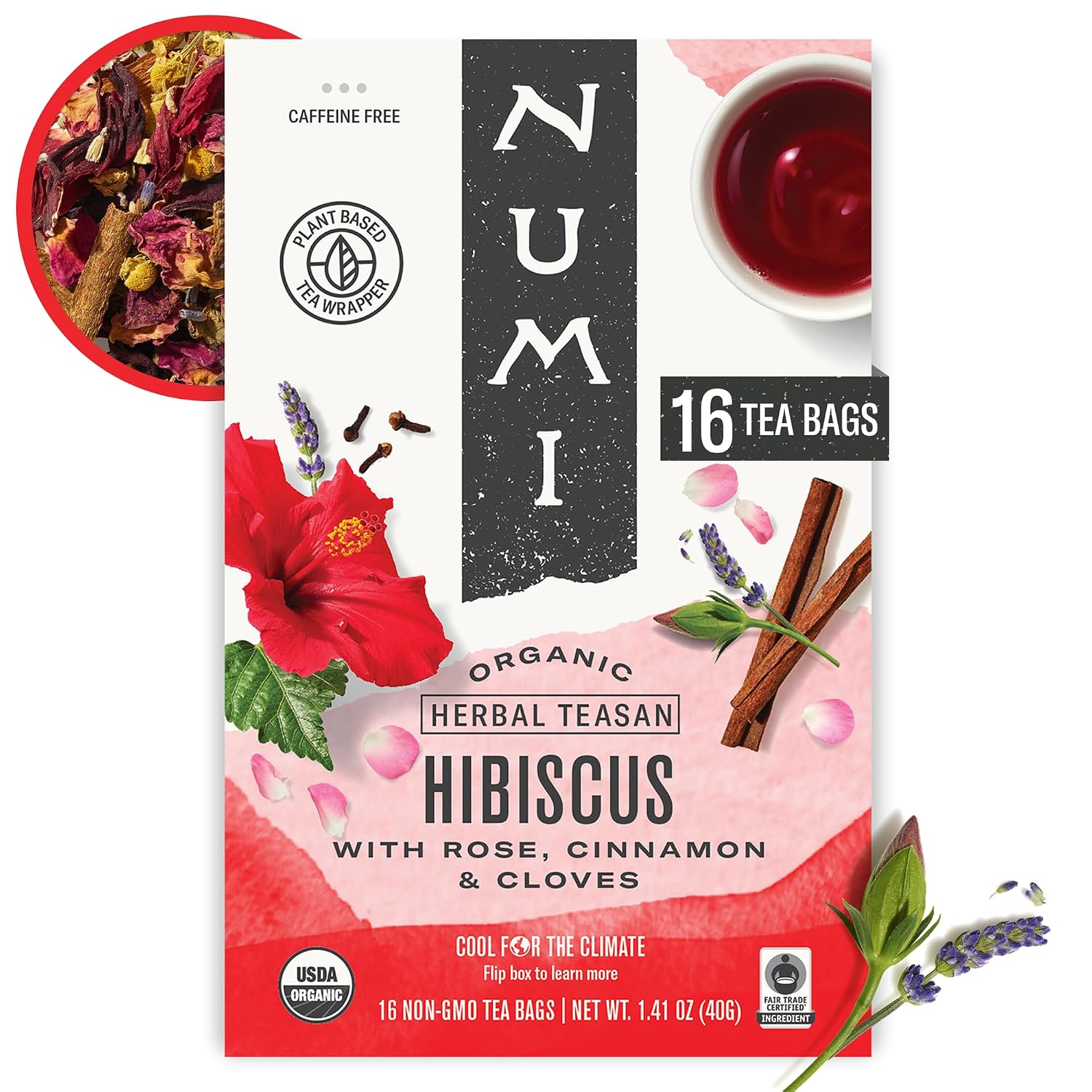 Numi Organic Gunpowder Green Tea – 54 Green Tea Bags – Bold, Smooth Flavor, Packed with Antioxidants, Naturally Energizing, Microplastic-Free Tea Bags