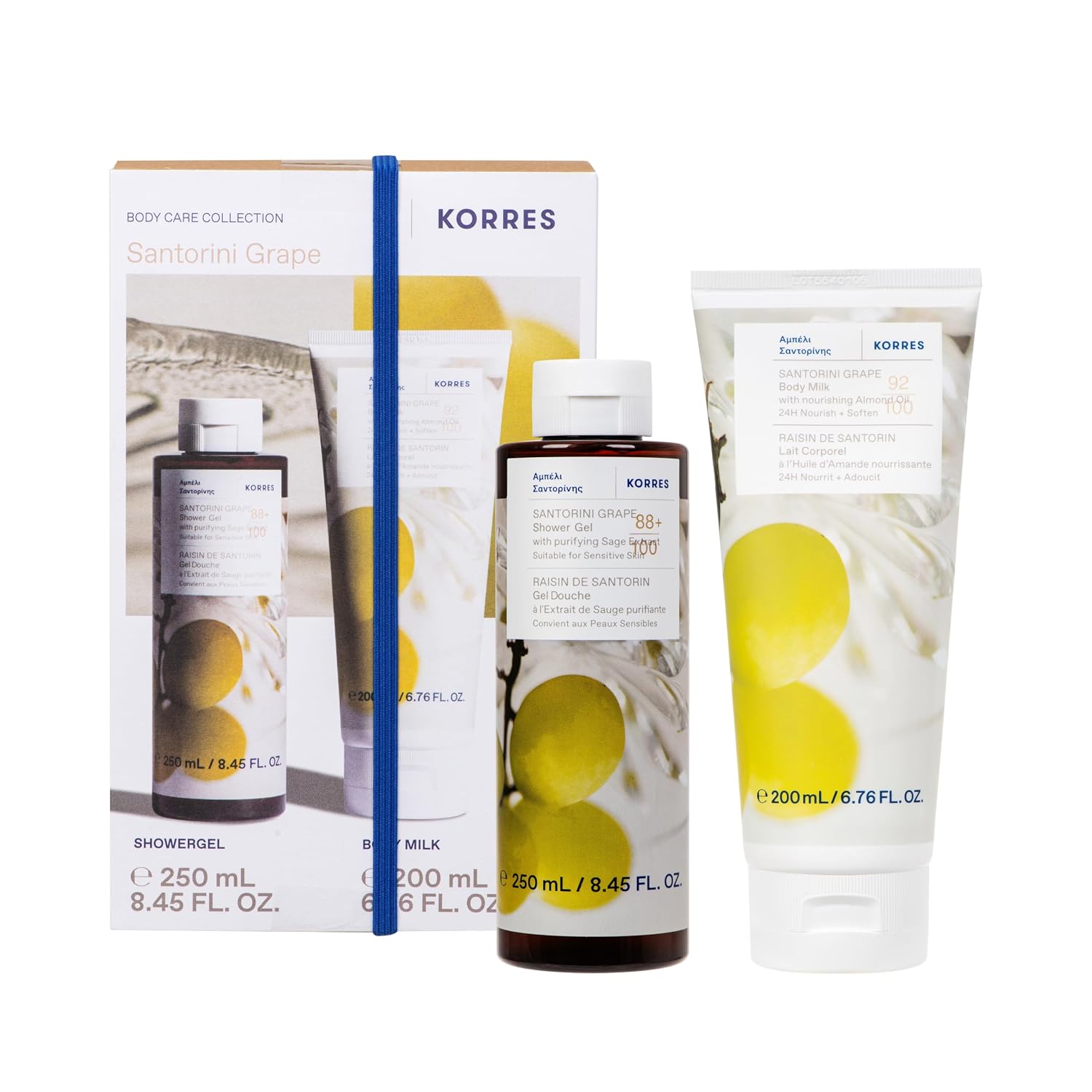 KORRES Olive Blossom Body Milk, Hydrating Lotion, 6.76 Fl Oz | With Aloe Extract, Greek Almond Oil & Provitamin B5; vegan, silicone- and paraben-free; one of 12 KORRES Body Milk scents.