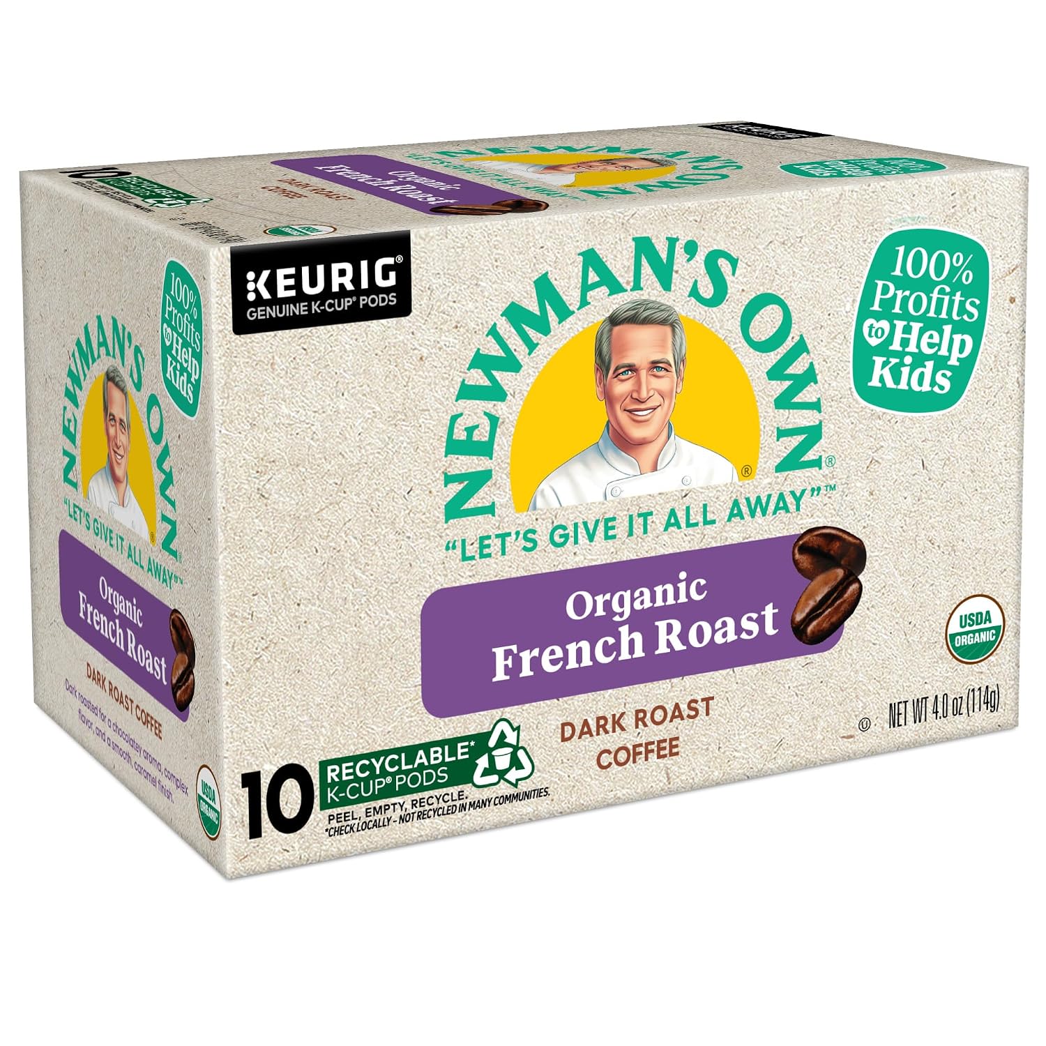 Newman's Own Organics Special Blend Keurig Single-Serve K-Cup Pods, Medium Roast Coffee, 96 Count