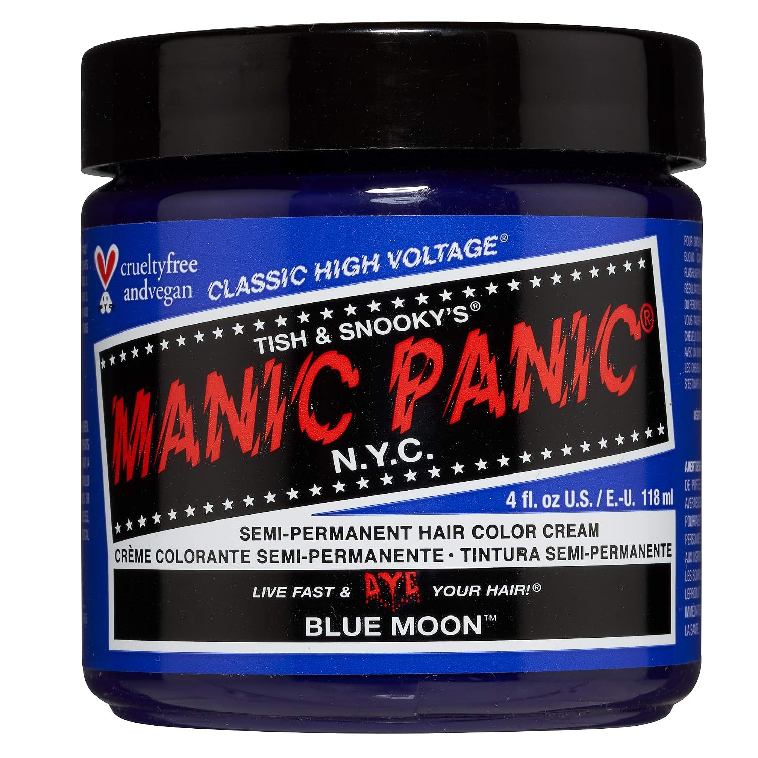 MANIC PANIC Classic Cotton Candy Pink Semi Permanent Hair Color - Bright Pink Hair Dye for Women & Men That Lasts 4-6 Weeks - Vegan, Ammonia & Cruelty-Free - Create & Mix Custom Shades (4oz / 2pk)