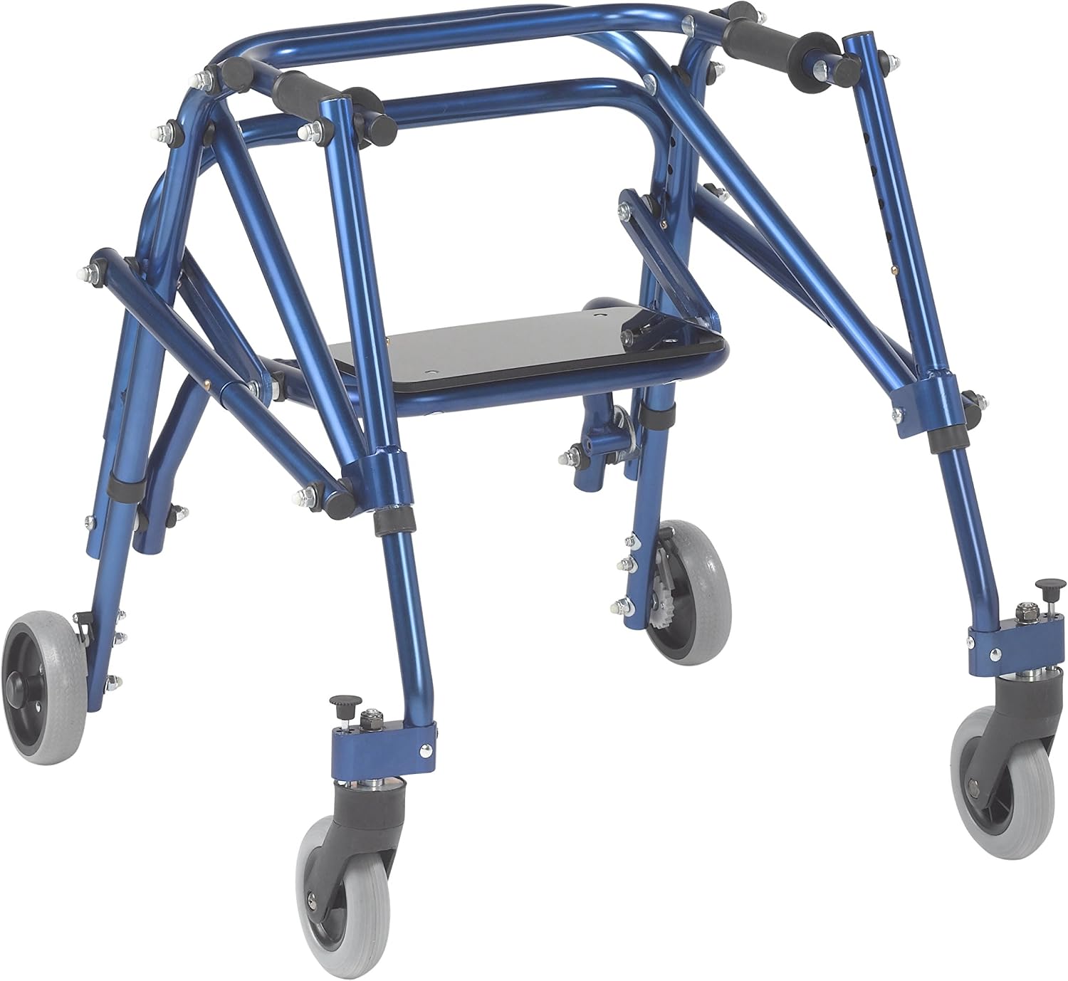 Inspired by Drive Nimbo 2G Posterior Walker with Seat, Wizard Purple, Small | Lightweight Posterior Walker with Padded Seat Lets Users Rest and Move Safely with Adjustable, Sturdy Support