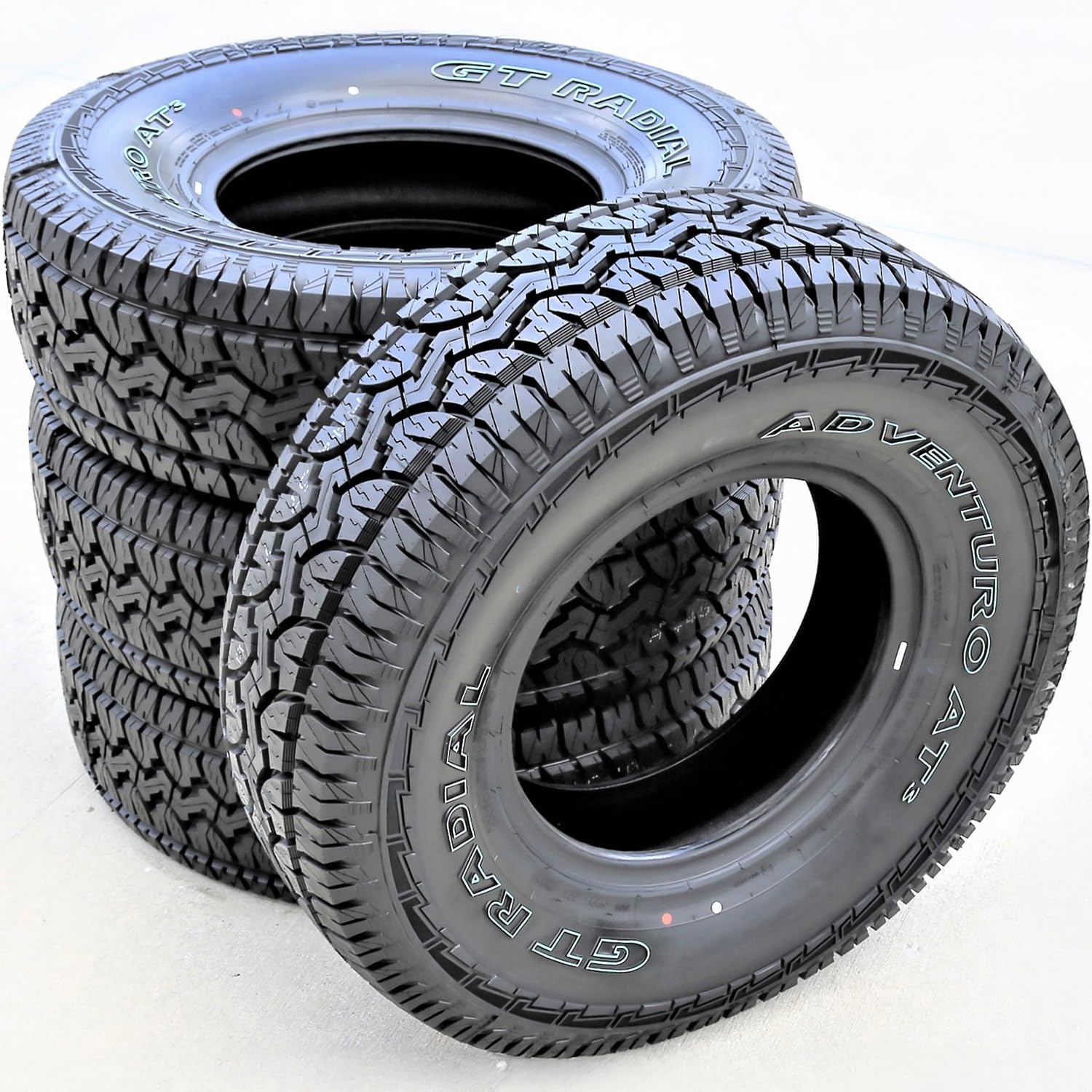 GT Radial Adventuro AT3 P265/70R17 113T | Truck/SUV All Terrain All Season Traction 113T Rated Standard Load Radial Construction Outlined White