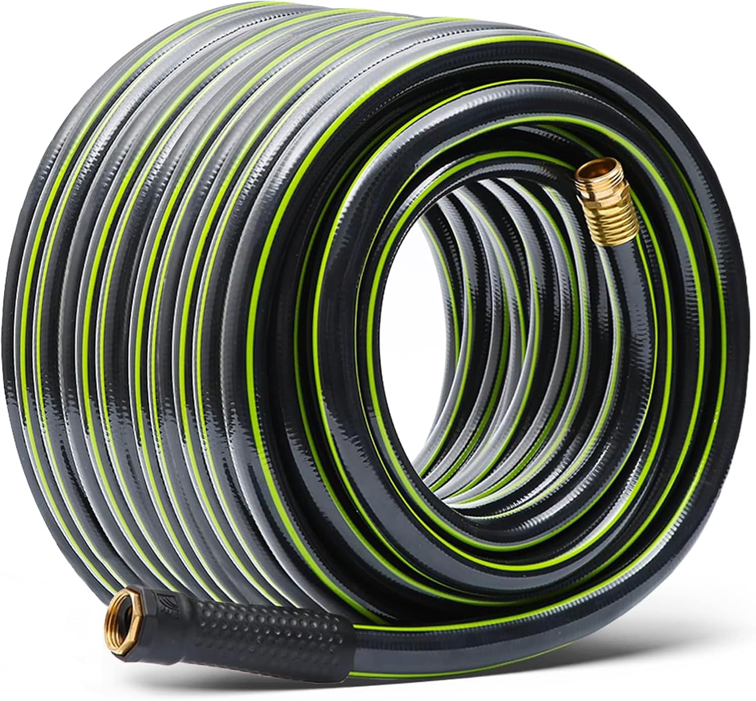 Worth Garden Hose 3/4 in. x 50 ft. - Heavy Duty Lightweight PVC Water Hose - Flexible, No Kink, Leakproof, Male to Female Fittings - 200PSI Work & 500PSI Burst, for Lawn, Gardening & Commercial Use