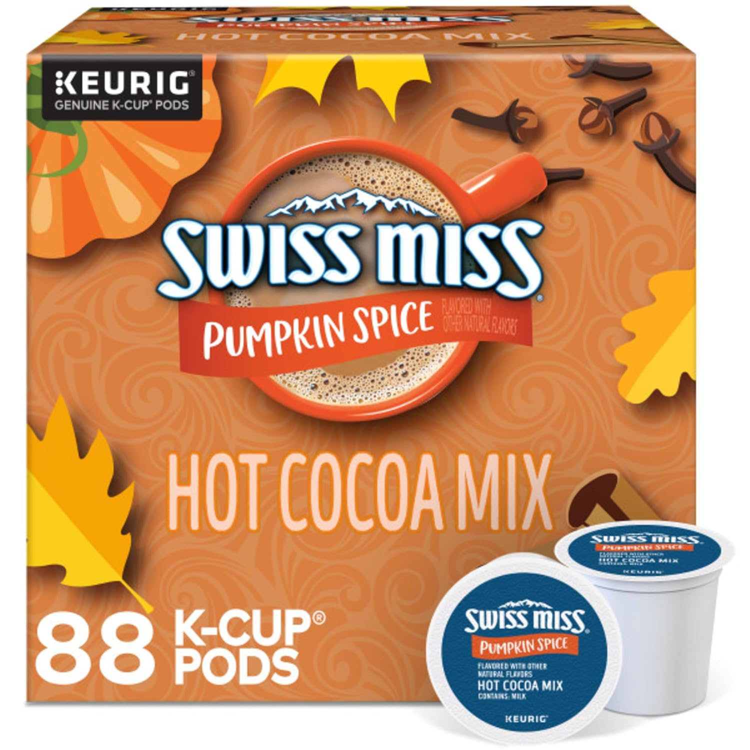 Swiss Miss Milk Chocolate Hot Cocoa Keurig Single-Serve K Cup Pods, 28 Count