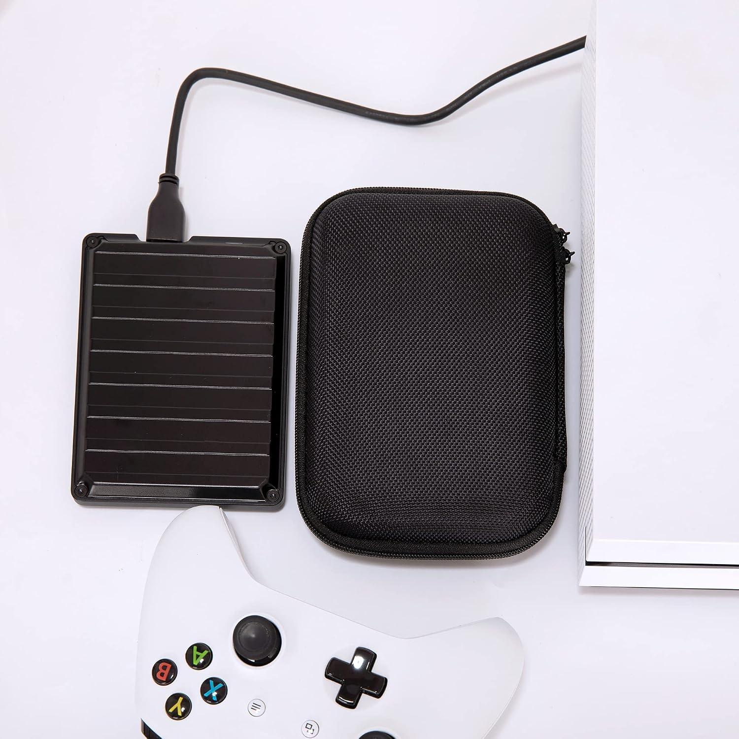 Ginsco Hard Shell Travel Case for Seagate Portable 1/2TB 5TB External Hard Drive, for UnionSine 500GB/1TB Ultra Slim Hard Drive