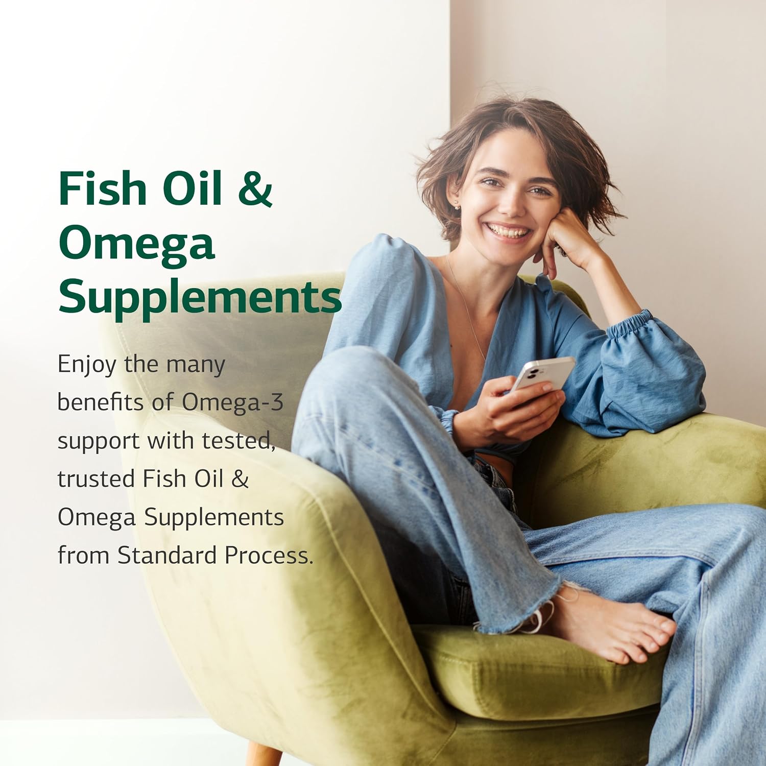 Standard Process Olprima EPA|DHA, Omega-3 Oil Brain Health, 60 Softgels