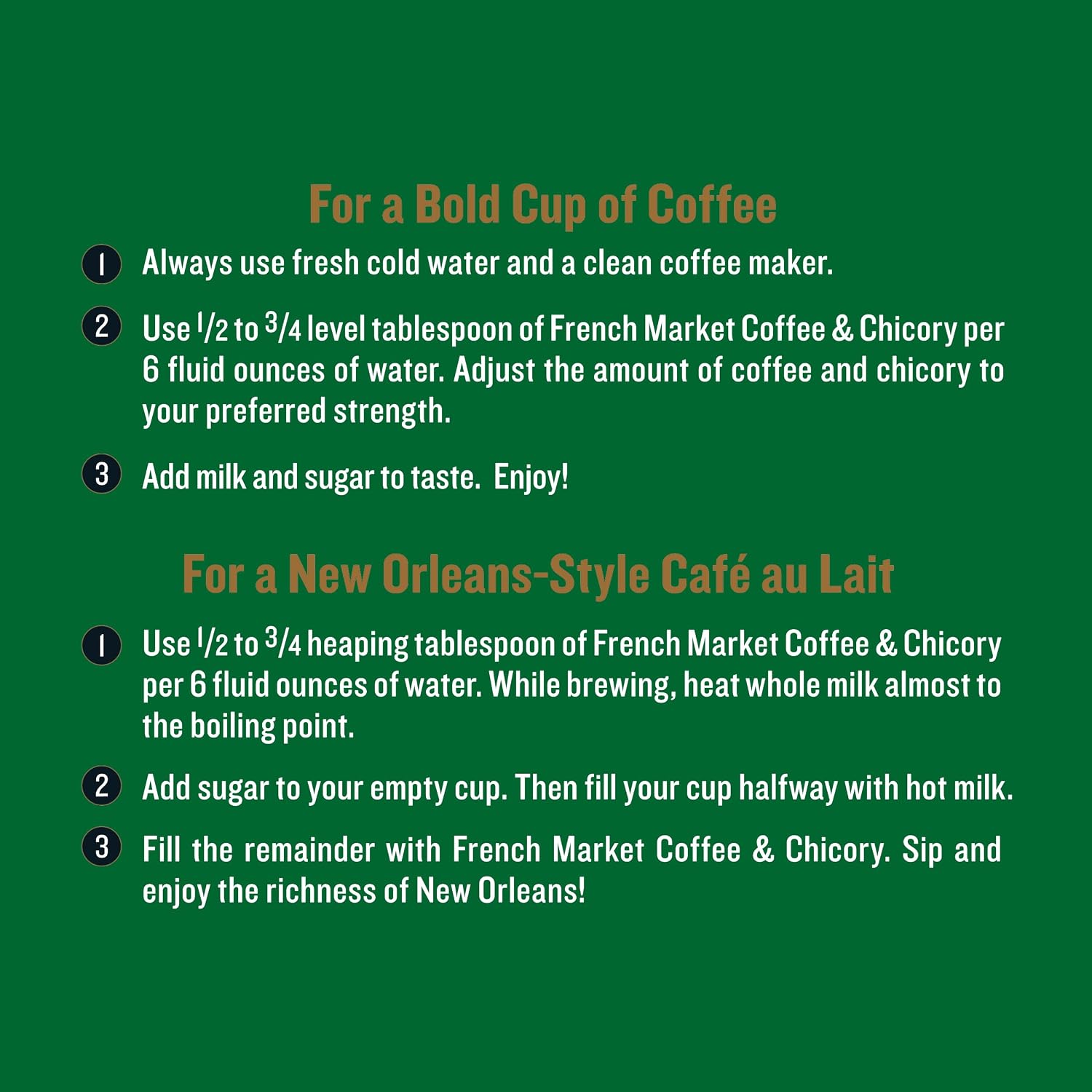 French Market Coffee & Chicory Dark Roast Ground Coffee, 12oz Can (Pack of 6)