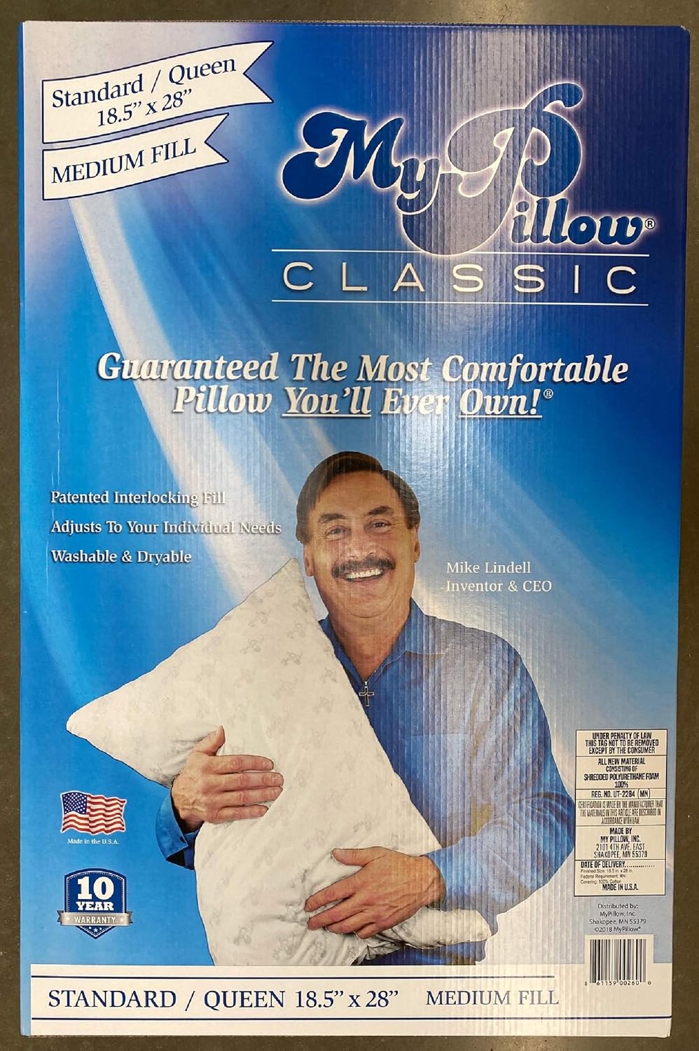 MyPillow Classic Standard/Queen Medium Fill Pillow