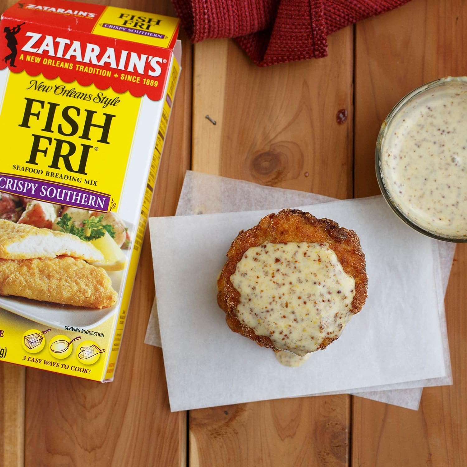 Zatarain's Crispy Southern Fish Fri Seafood Breading Mix, 24 oz (Pack of 8)