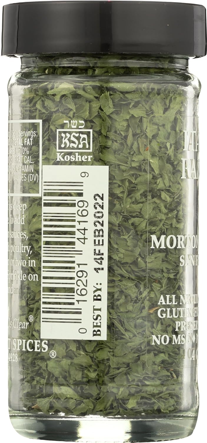 Morton & Bassett Italian Parsley, 0.4oz – Salt-Free, Non-GMO, Spice for All Purpose Cooking