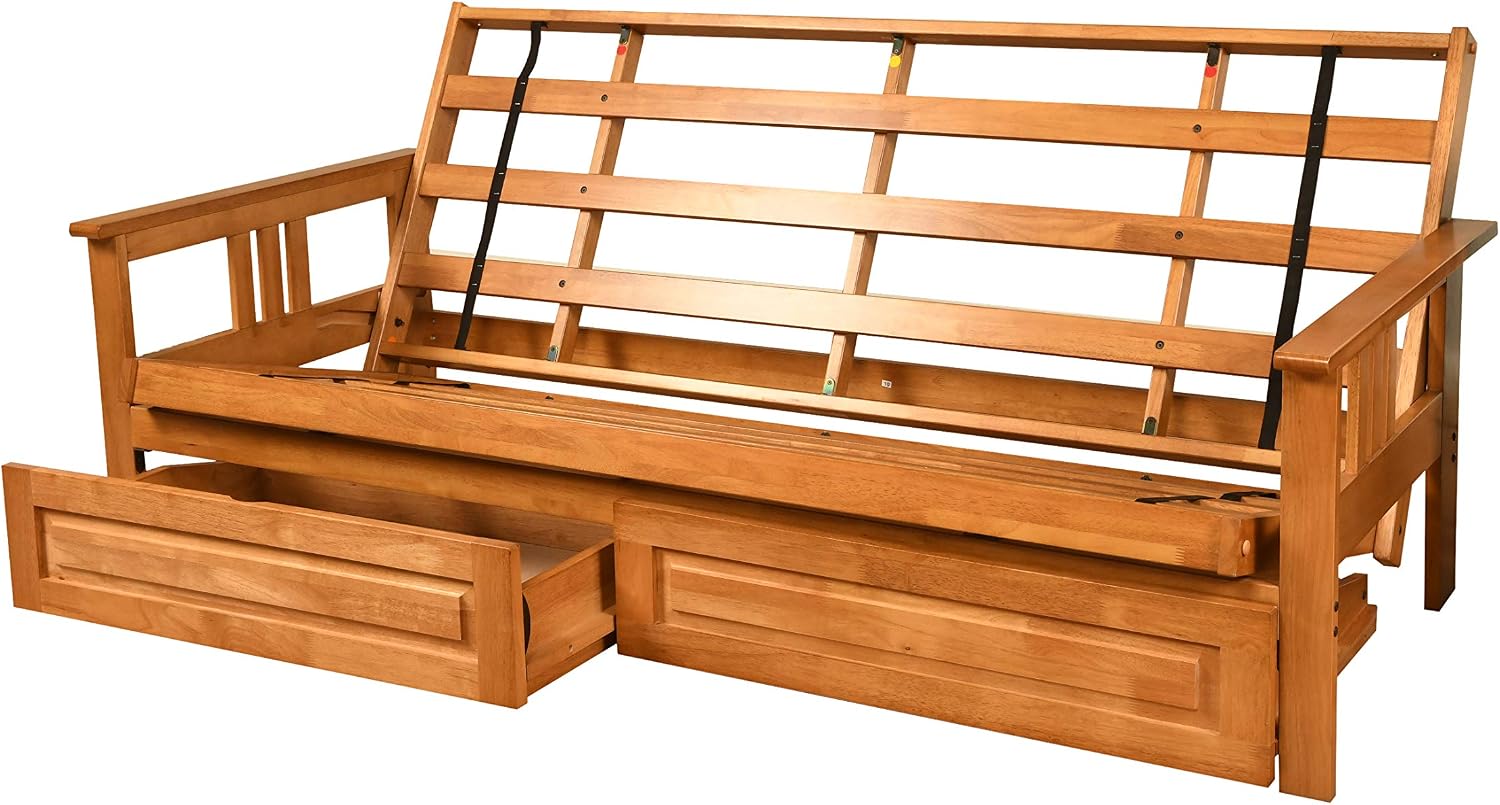 Kodiak Futons Monterey Futon Frame, No Drawers, Barbados