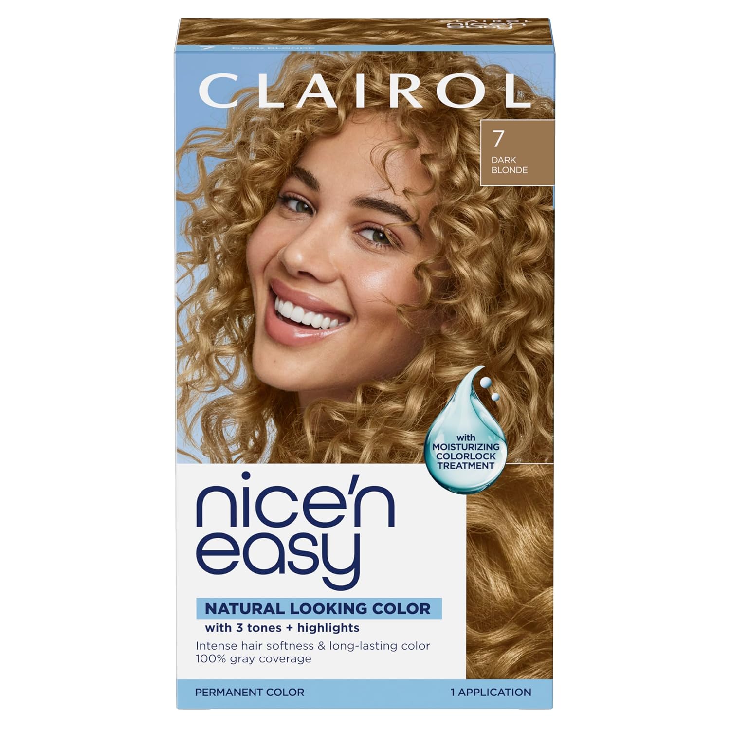 Clairol Nice'n Easy Permanent Hair Dye, 6A Light Ash Brown | Pack of 3
