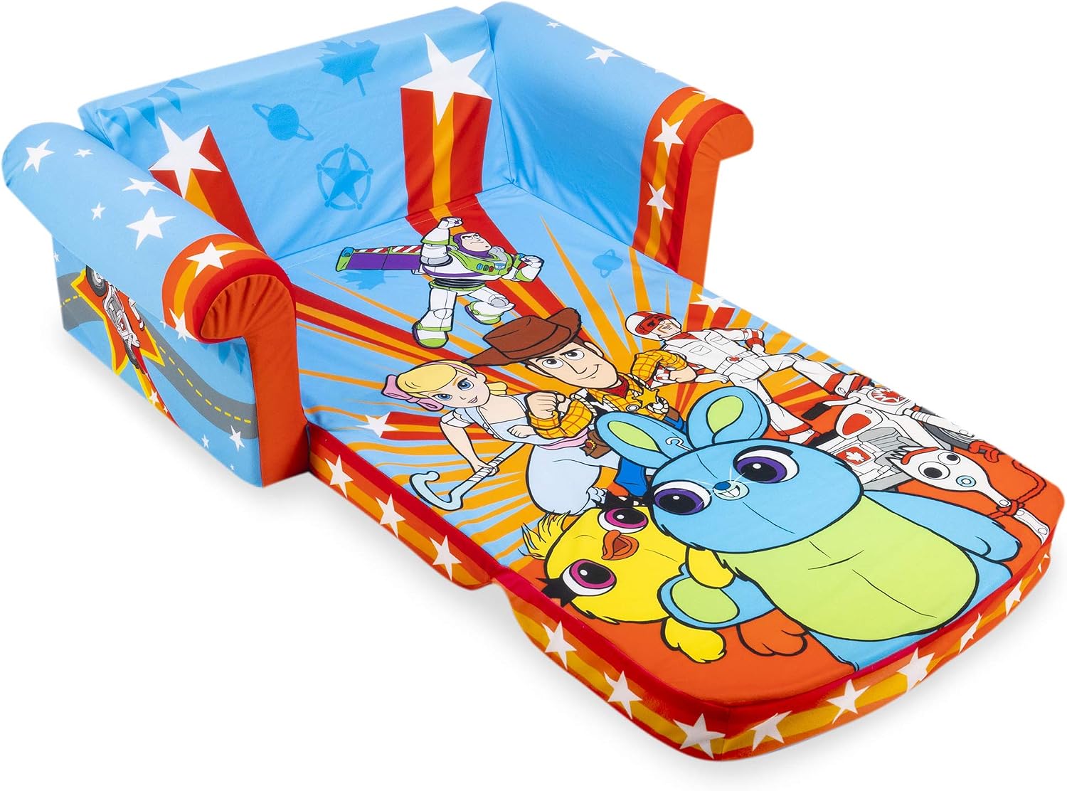 Marshmallow Furniture, Children's 2 in 1 Flip Open Foam Sofa, Minnie Mouse, by Spin Master | Pullout Foam Sleeper for Folding Lounging, Sitting, and Napping for Toddlers & Kids, Bedroom and Playroom Use
