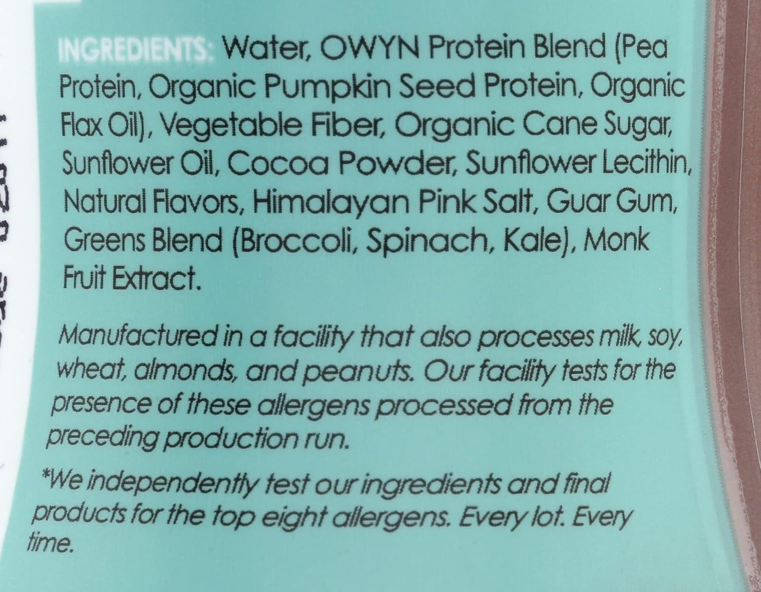 Owyn, Dark Chocolate Plant Based Protein Shake, 12 Fl Oz
