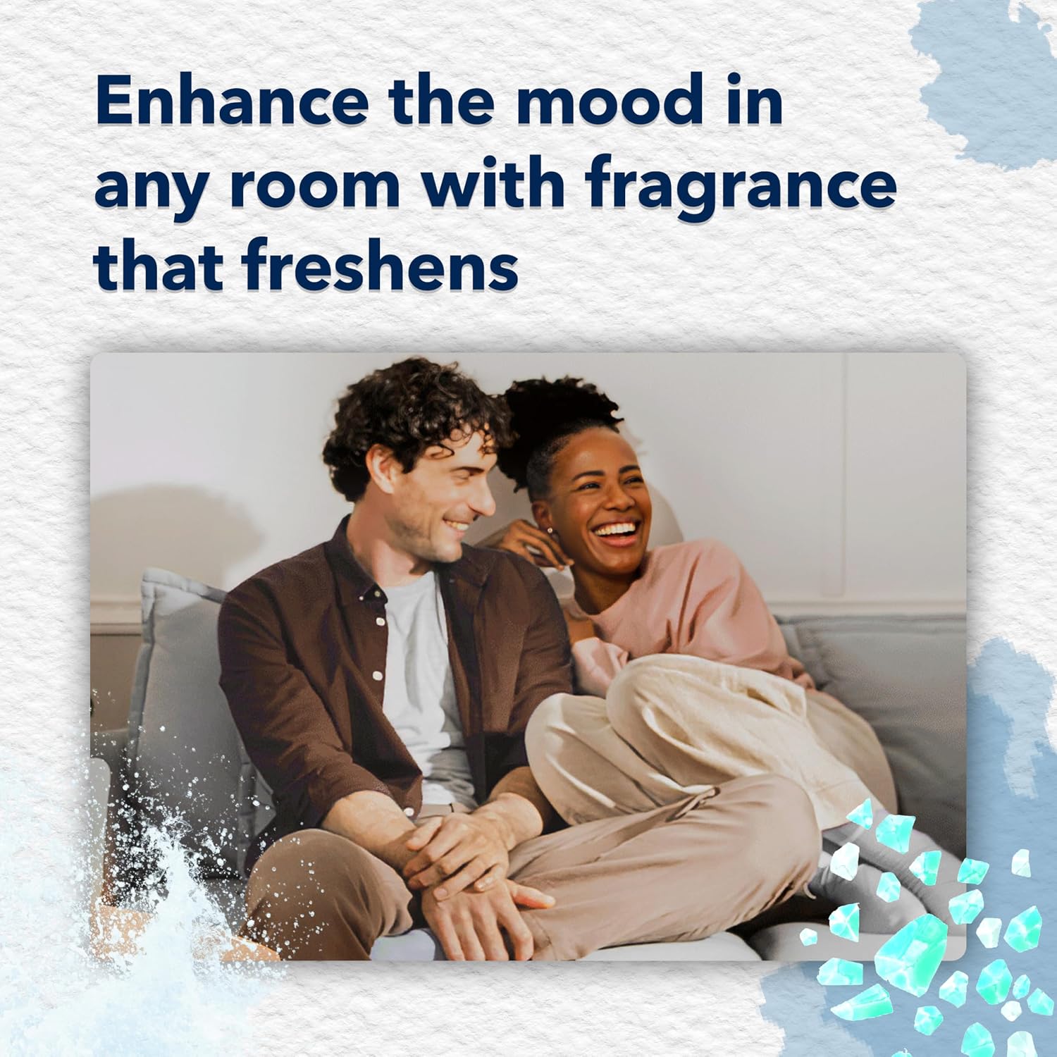 Glade PlugIns Refills Air Freshener, Sea Mist & Cypress, Scented and Essential Oils for Home and Bathroom, 0.67 Fl Oz, 5 Count