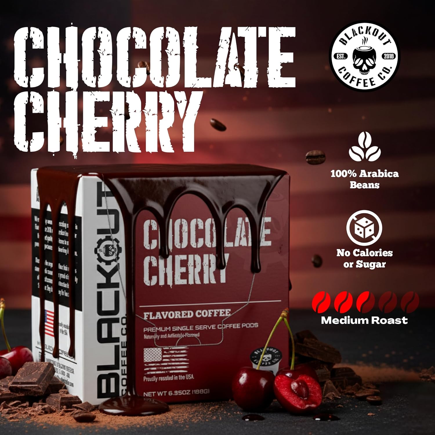 Blackout Coffee Blueberry Crumble Ground Coffee, Medium Roast, 12 oz