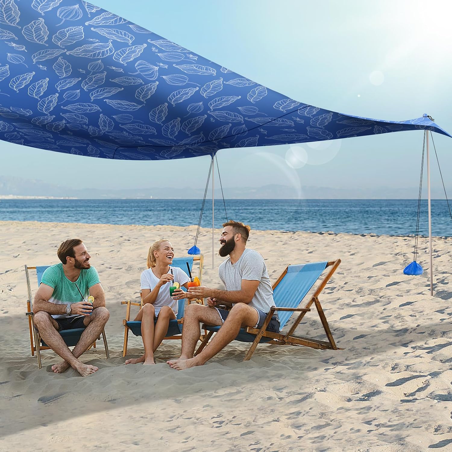UMARDOO Family Beach Tent Canopy Sun Shade Portable 10×10FT