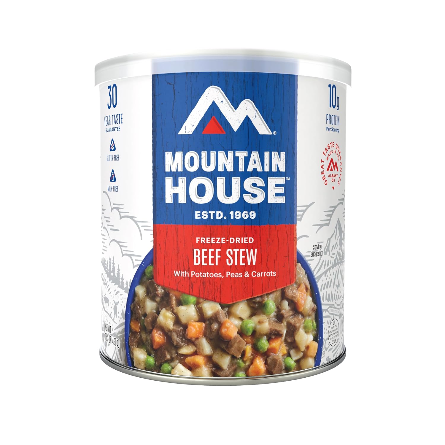 Mountain House Diced Beef | Freeze Dried Survival & Emergency Food | #10 Can | Gluten-Free, 30122