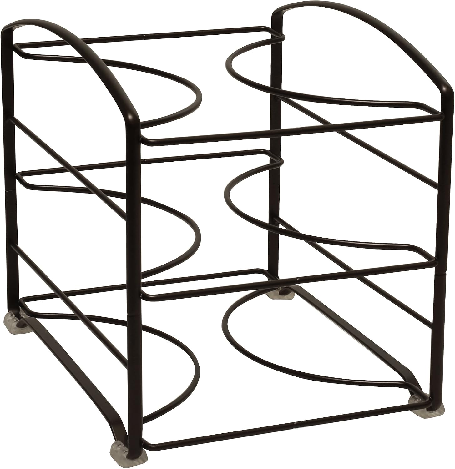 Deco Brothers Wrap Organizer Rack for Kitchen Cabinet, 3 Tier, Bronze | for Small / Standard Box, Height Clearance 2-1/2"