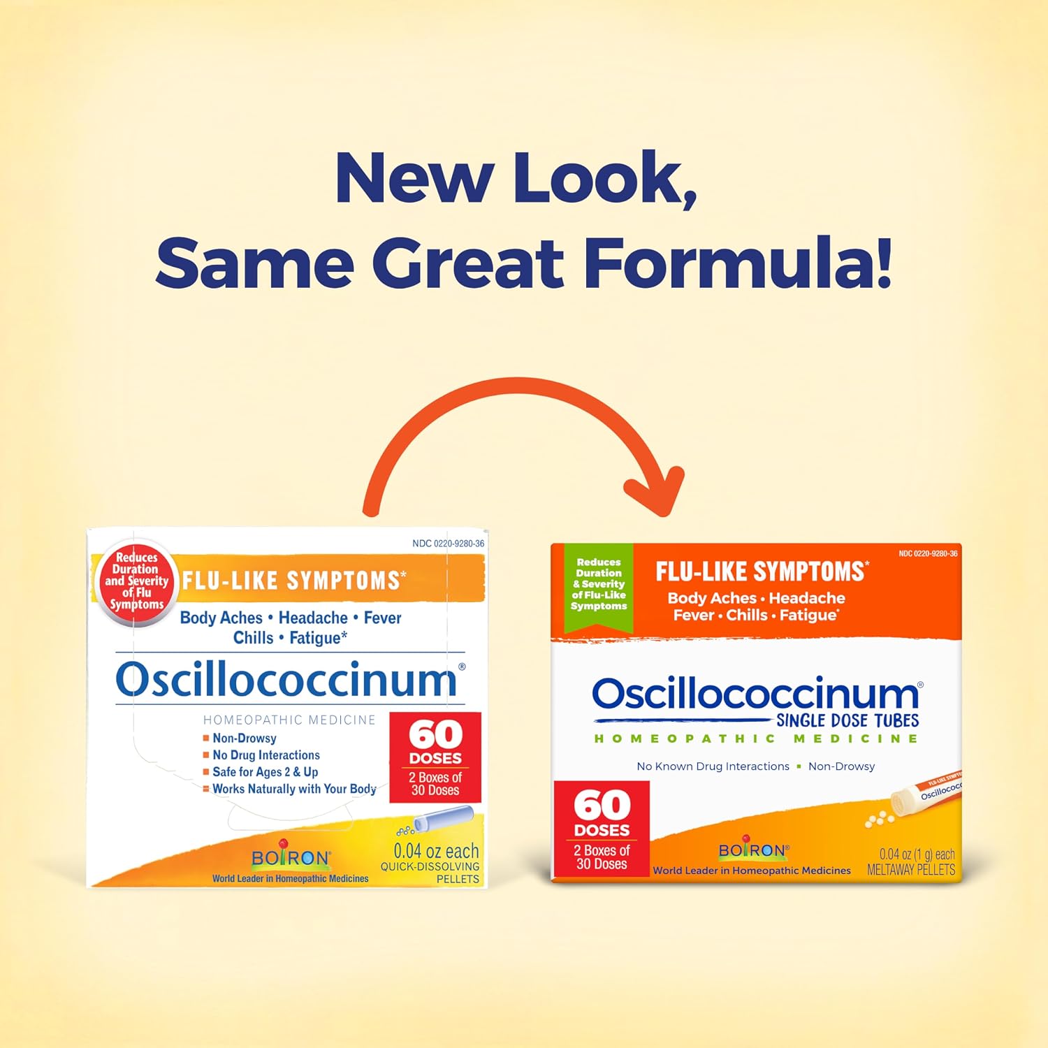 Boiron Oscillococcinum for Relief from Flu-Like Symptoms of Body Aches, Headache, Fever, Chills, and Fatigue - 30 Doses