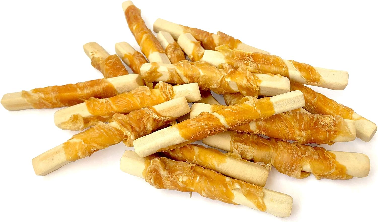 Rena's Recipe Chicken Wrapped Biscuit Twists Dog Treats, 8 oz | Crunchy Biscuit Sticks Wrapped with Real Chicken and Glucosamine