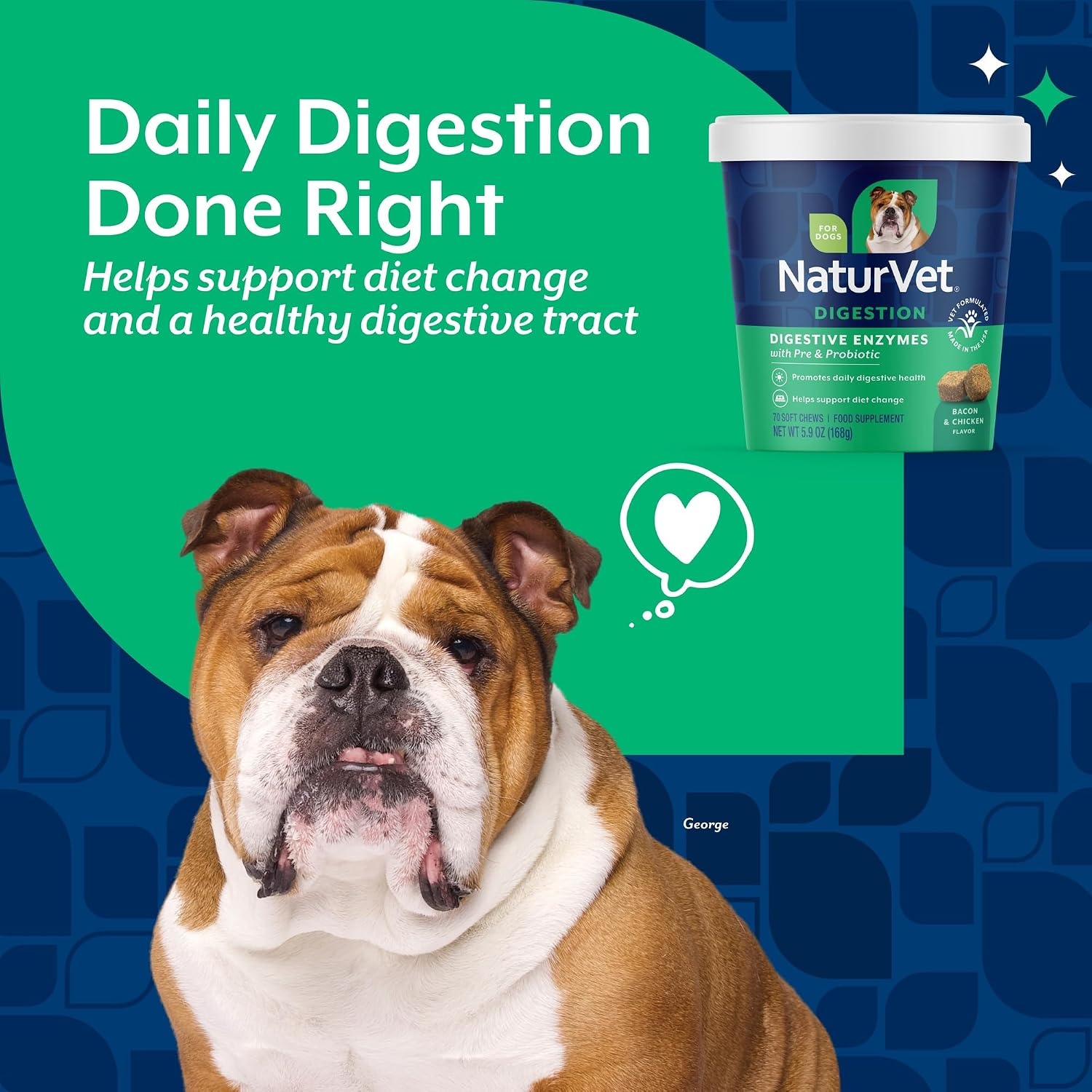 NaturVet Digestive Enzymes with Pre & Probiotic for Dogs & Cats - 8 oz | Supports Diet Changes & a Healthy Digestive Tract with Prebiotics, Powder
