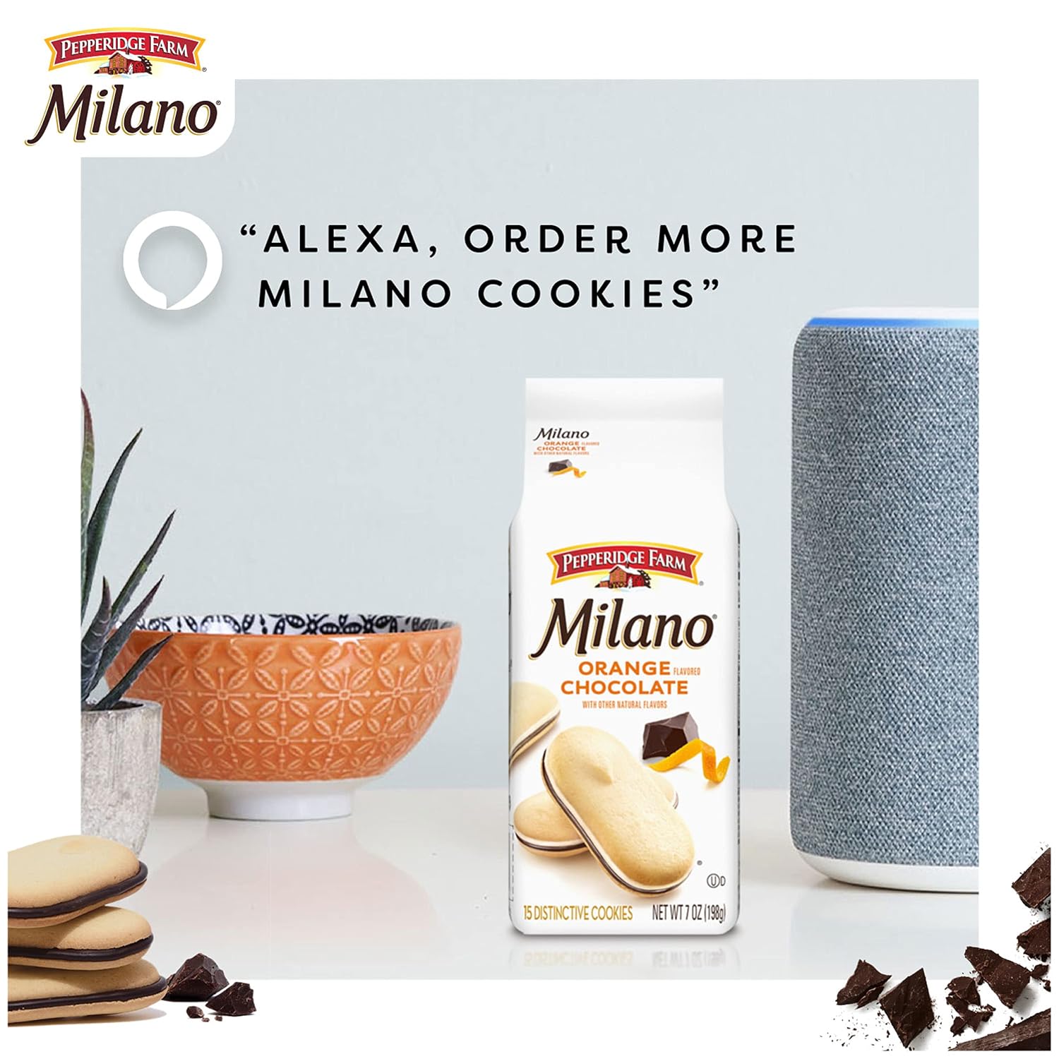 Pepperidge Farm Milano Milk Chocolate Cookies, 6 OZ Bag (15 Cookies)