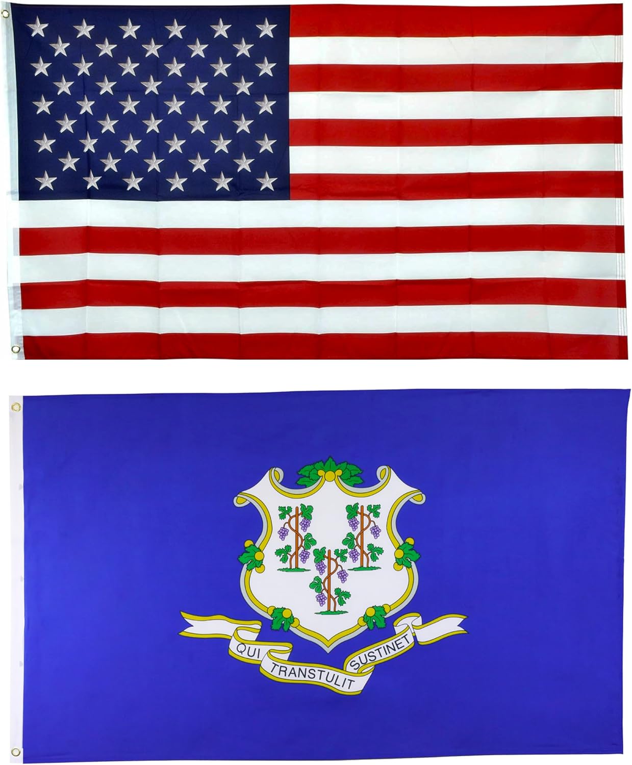 Shop72 American Flag 5x8 Ft, Allegiance to USA, American Flags for Outside, Our Allegiance To Freedom, This Garden Banner Made Heavy Duty to work outside as well, Bandera De Estados Unidos