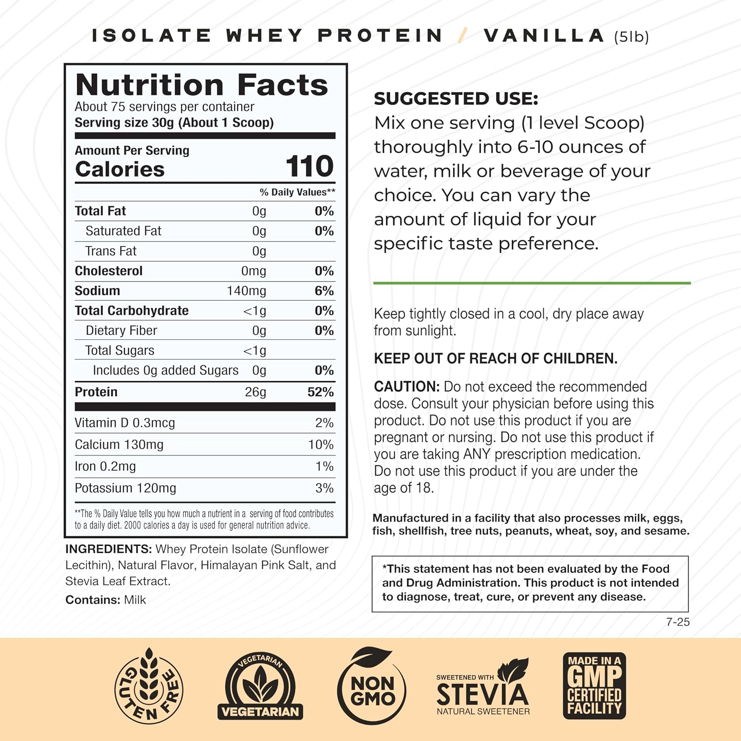 Muscle Feast Grass-Fed Whey Protein Isolate Powder, Chocolate (2lb) | All Natural Hormone Free Pasture Raised, Whey Isolate Protein for Men & Women, Clean, Non-GMO, Delicious Isolate Protein