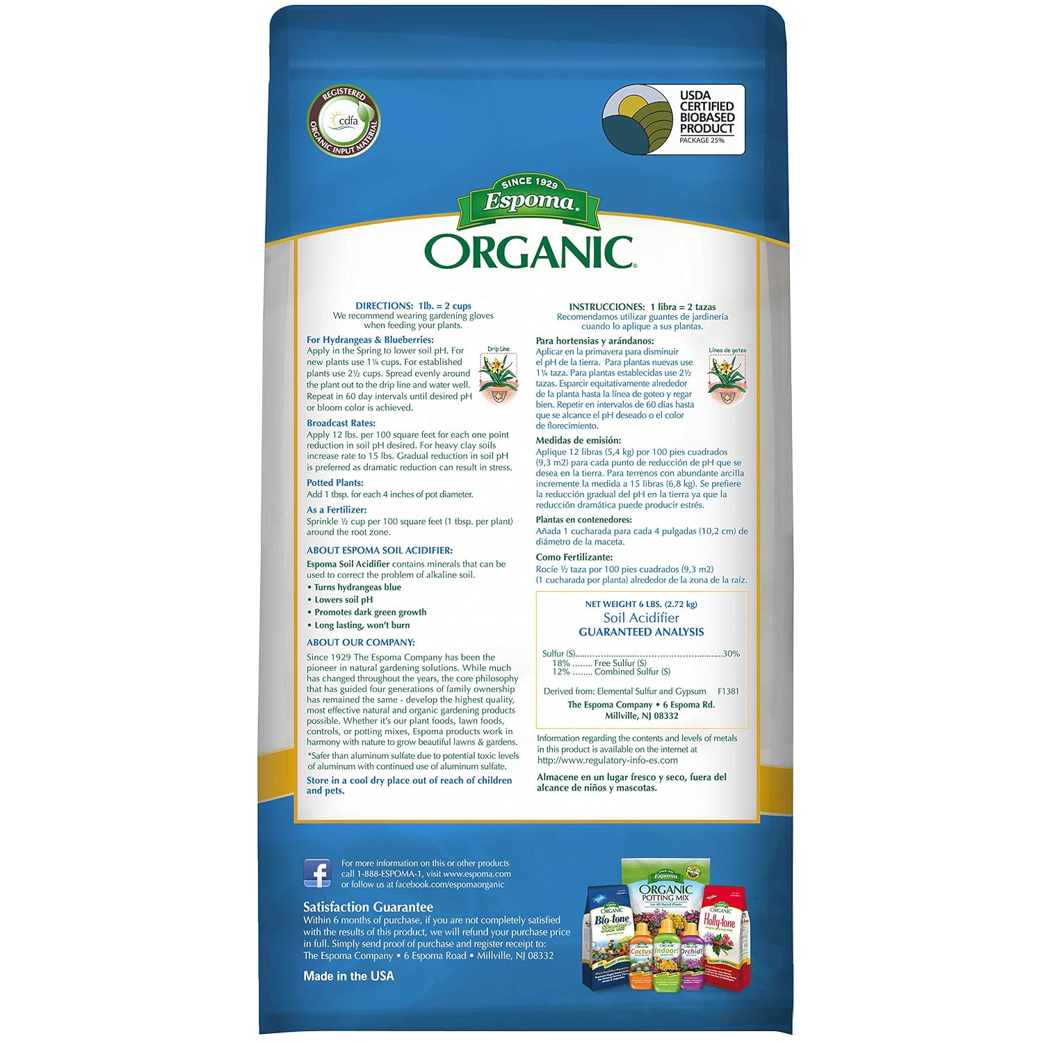 Espoma Organic Soil Acidifier Soil Amendment